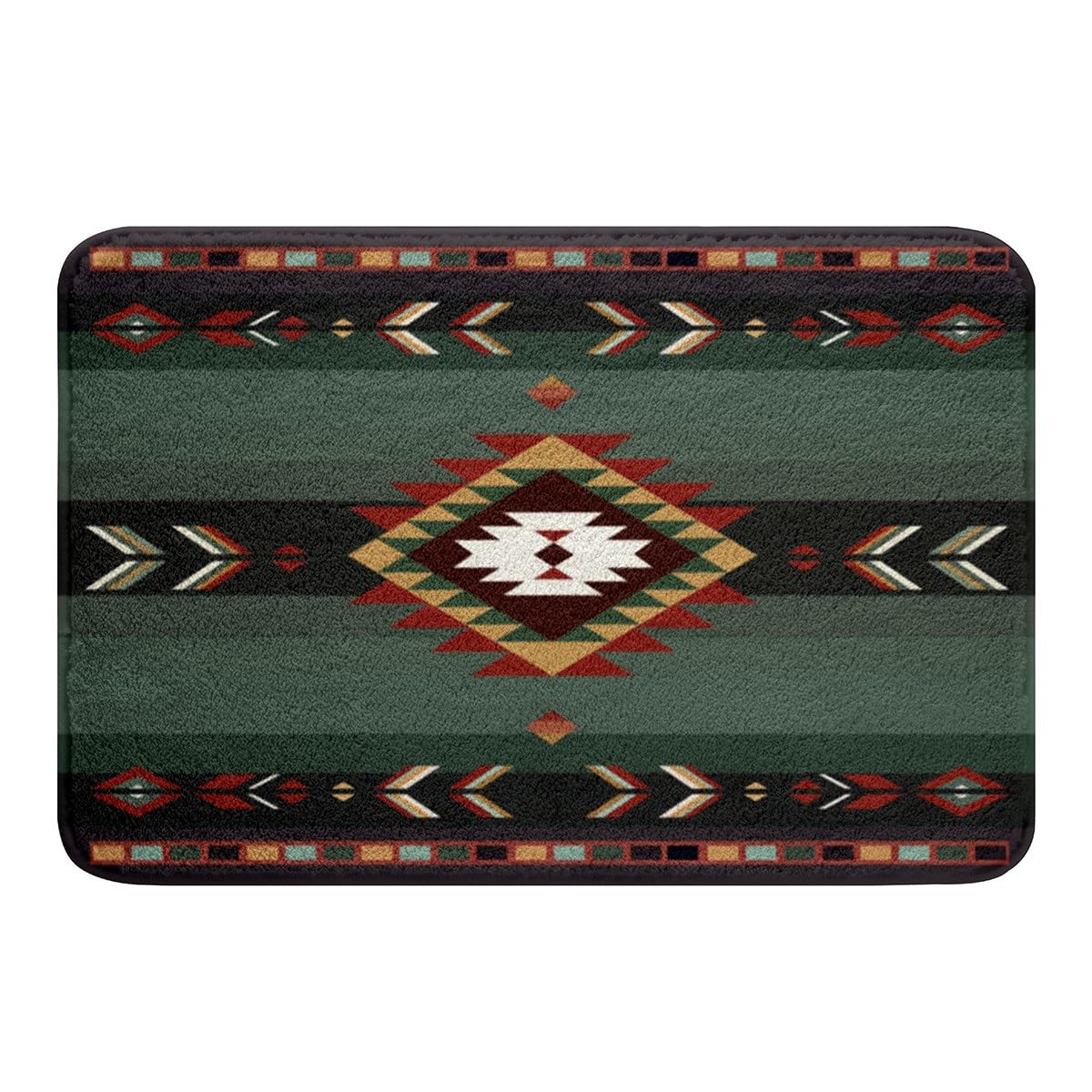 Feelyou 16"x24" Southwest Native Design Bath Mats for Bathroom Girls Southwestern Geometric Bathroom Rugs for Kids Ultra Soft Tribal Bath Rugs for
