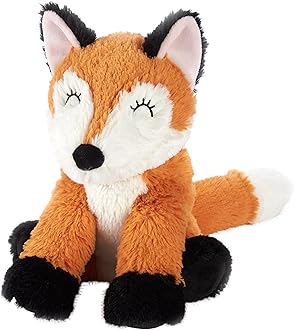 Warmies Plush Fox Microwavable Weighted, Cuddly Soft Toy Scented with French Lavender, Weighted Teddy Suitable for Adults and Children
