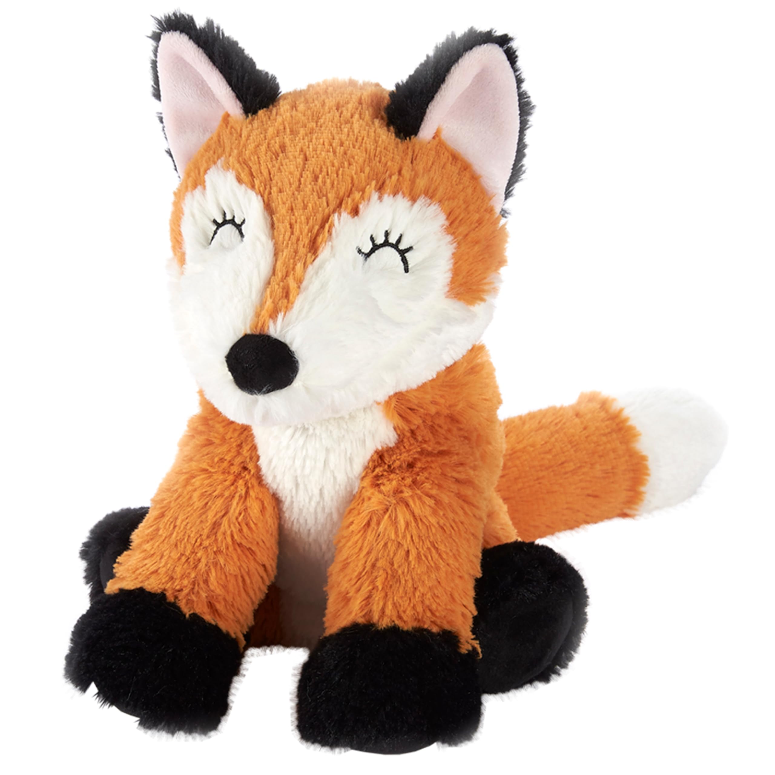 WarmiesPlush Fox Microwavable Weighted, Cuddly Soft Toy Scented with French Lavender, Weighted Teddy Suitable for Adults and Children