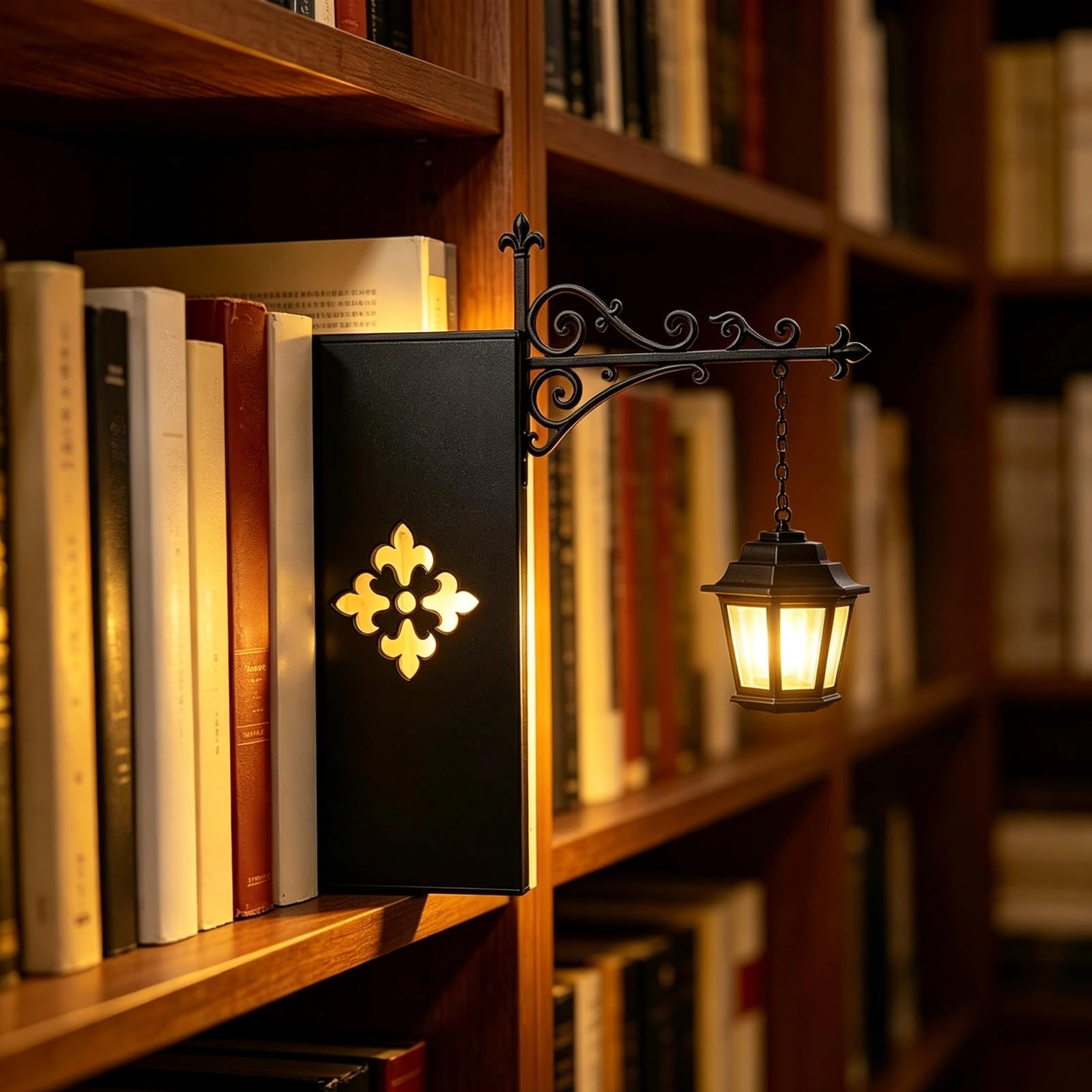 A Library Lantern Decorative Bookshelf Lighting, Reading Book Shelf Lights