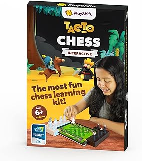 Tacto Chess by PlayShifu (App Based) - Real Figurines, Digital Games | Interactive Story-Based Chess Game Set | Brain Games | Educational Gifts for Boys and Girls Ages 6 & up (Tablet not Included)
