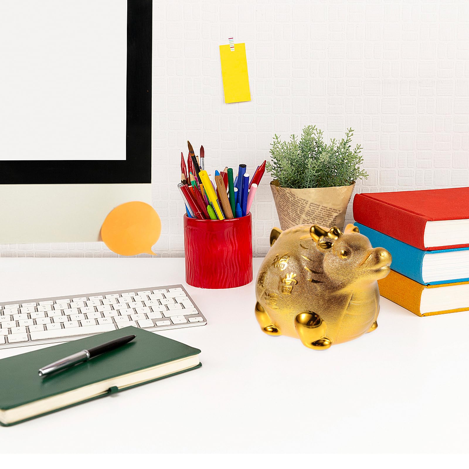 Amazon.co.jp: 金色 龍 貯金箱 銀行 幸運7龍 コイン 銀行 新しい