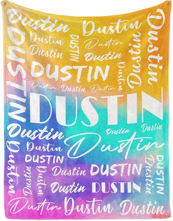 Name Blanket Personalized Name Blanket Customized Blanket with Name Text for Adult Kid Birthday Christmas Mothers Fathers Valentines Day Gift