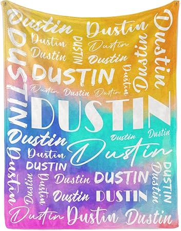 Name Blanket Personalized Name Blanket Customized Blanket with Name Text for Adult Kid Birthday Christmas Mothers Fathers Valentines Day Gift