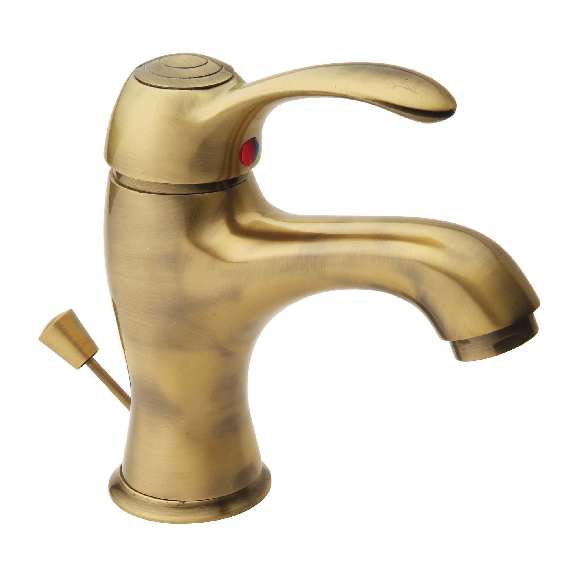 Idro Bric J42130 Mix Lavabo Serie Distri Vecchio Ottone