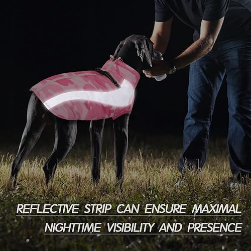 Miniatura 9 de FUAMEY Abrigo para perro, chaqueta para perro con arnés para clima frío, chaleco cálido para mascotas, ropa de invierno para perro, impermeable,