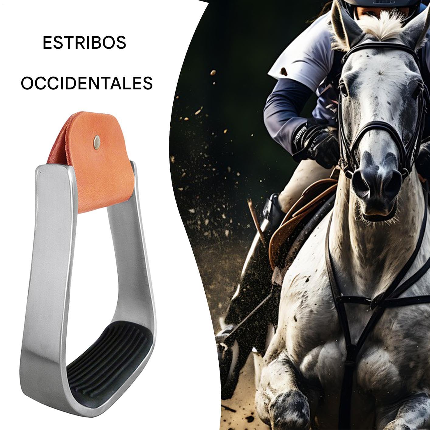 Estribos Ingleses Equipo De Montura De Aluminio Acolchado