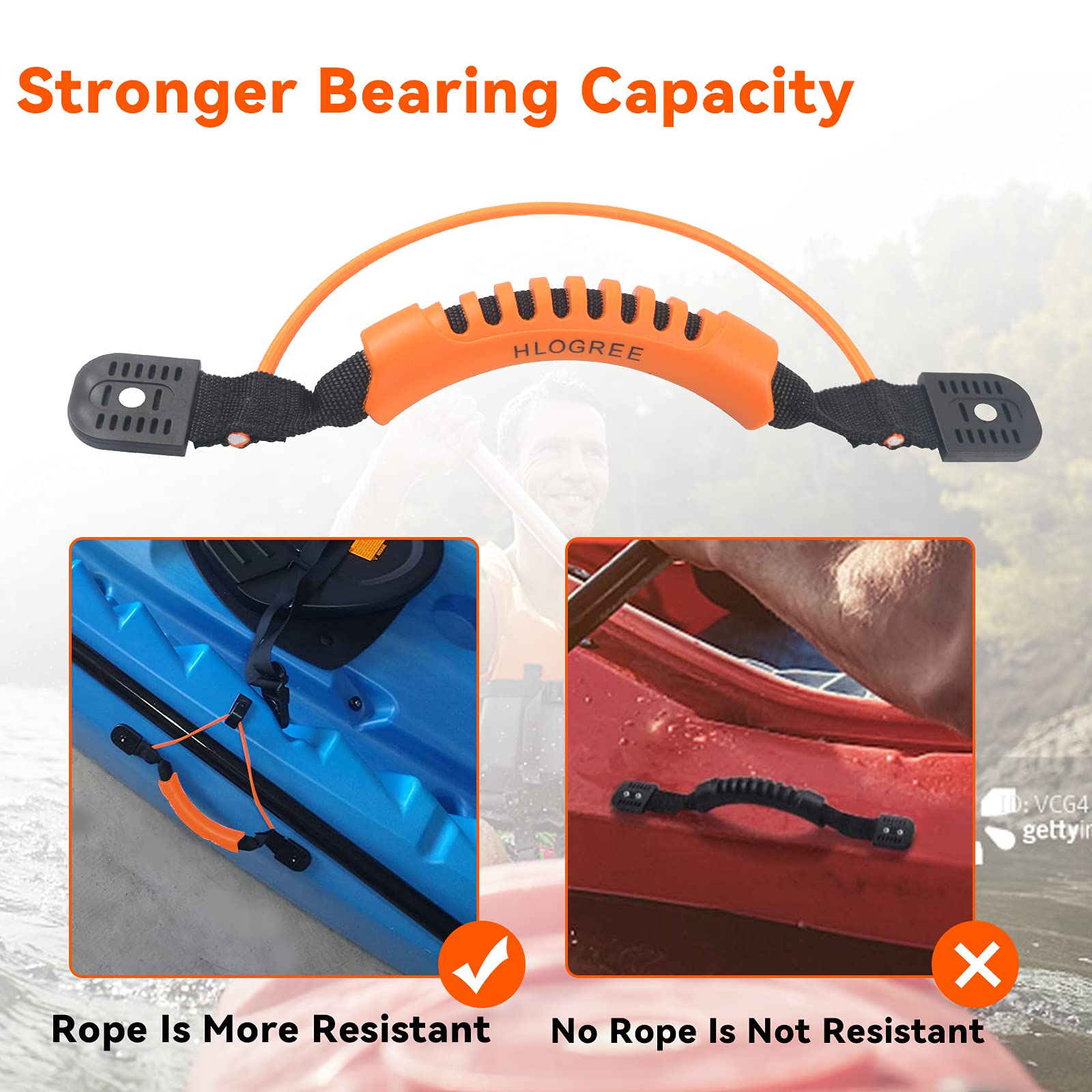 Kayak Rope Handle Paddleboards Inflatable 2Set Kayak Carry Handles Kayak Canoe Mount ...