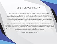 Vista 8 de Gem Stone King 925 Sterling Silver Green Nano Emerald Solitaire Engagement Ring For Women