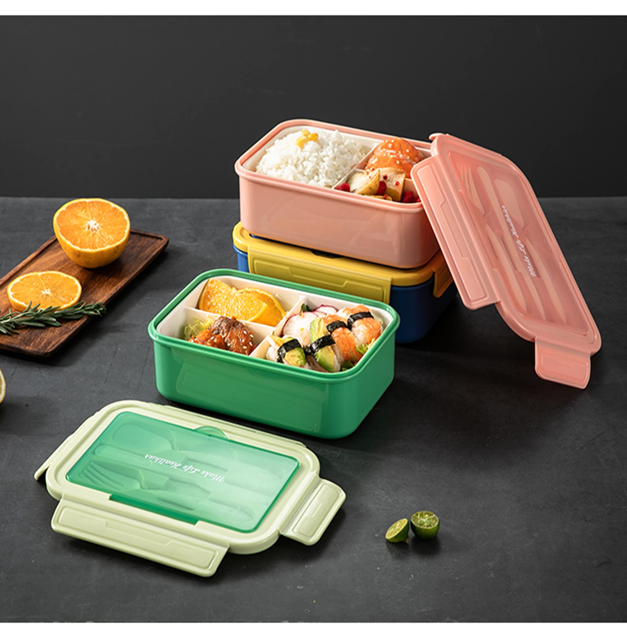 Amazon.co.jp: JHXTZ 弁当箱 子供用 1400ml ランチコンテナ弁当箱