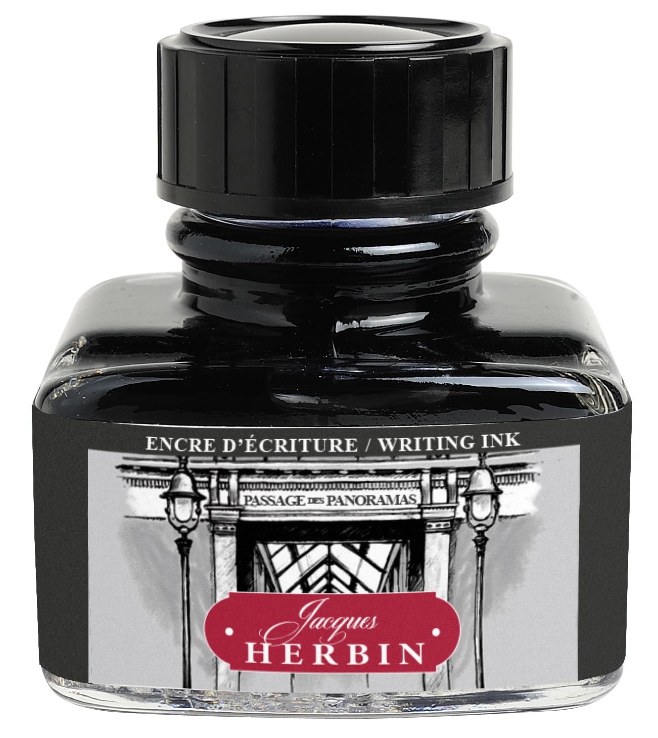 Jacques Herbin 13899T - Encre à écrire noire - Passage des Panoramas 30ml Paris