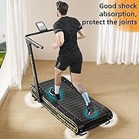 Vista 3 de Cinta de correr curvada, cintas de correr curvadas para el hogar, caminadora motorizada no eléctrica - Capacidad de 136 KG, no requiere montaje