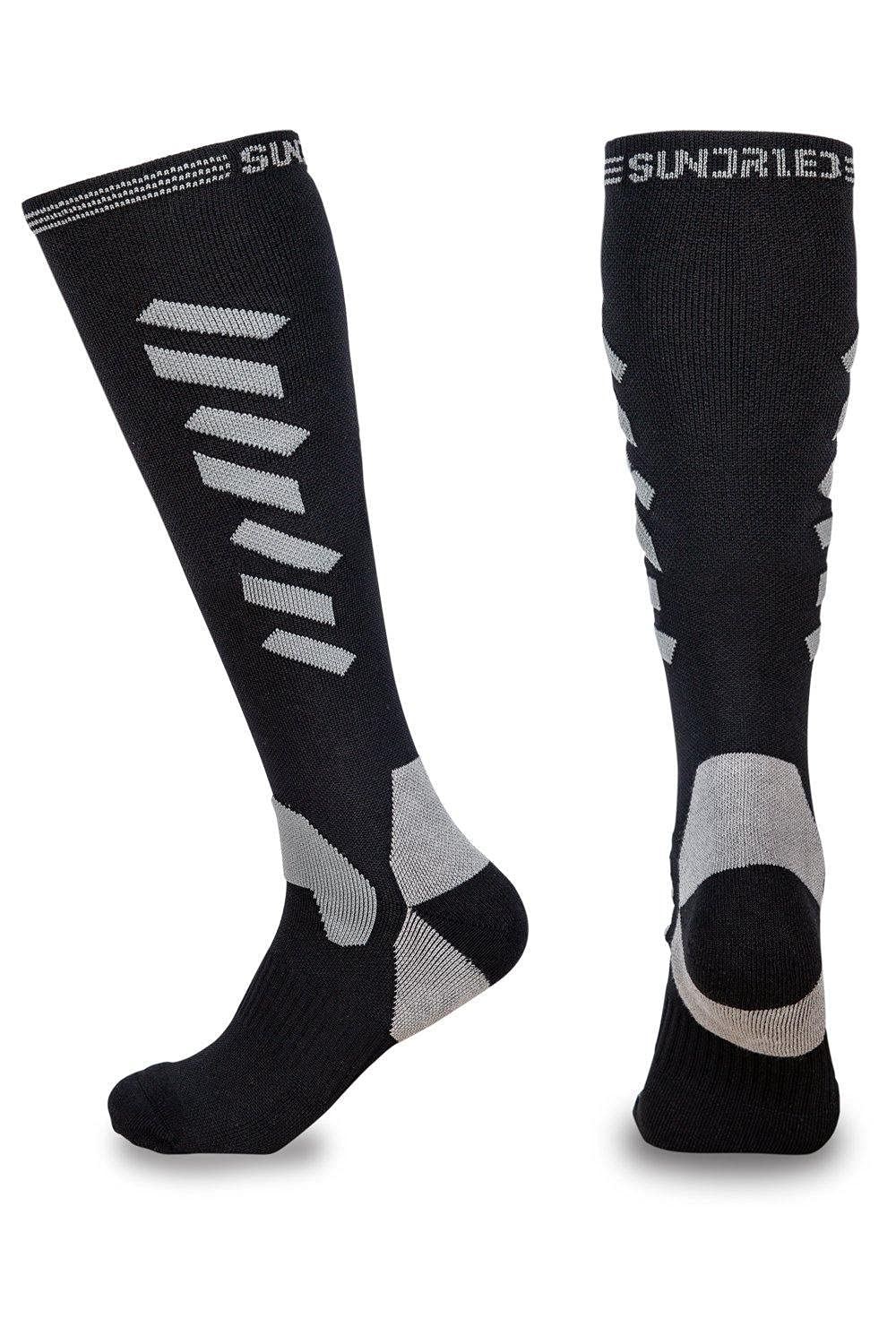 Sundried Full Length Compression Socks Knee High Support Socks Long Sport Compression Socks for Running Cycling Recovery