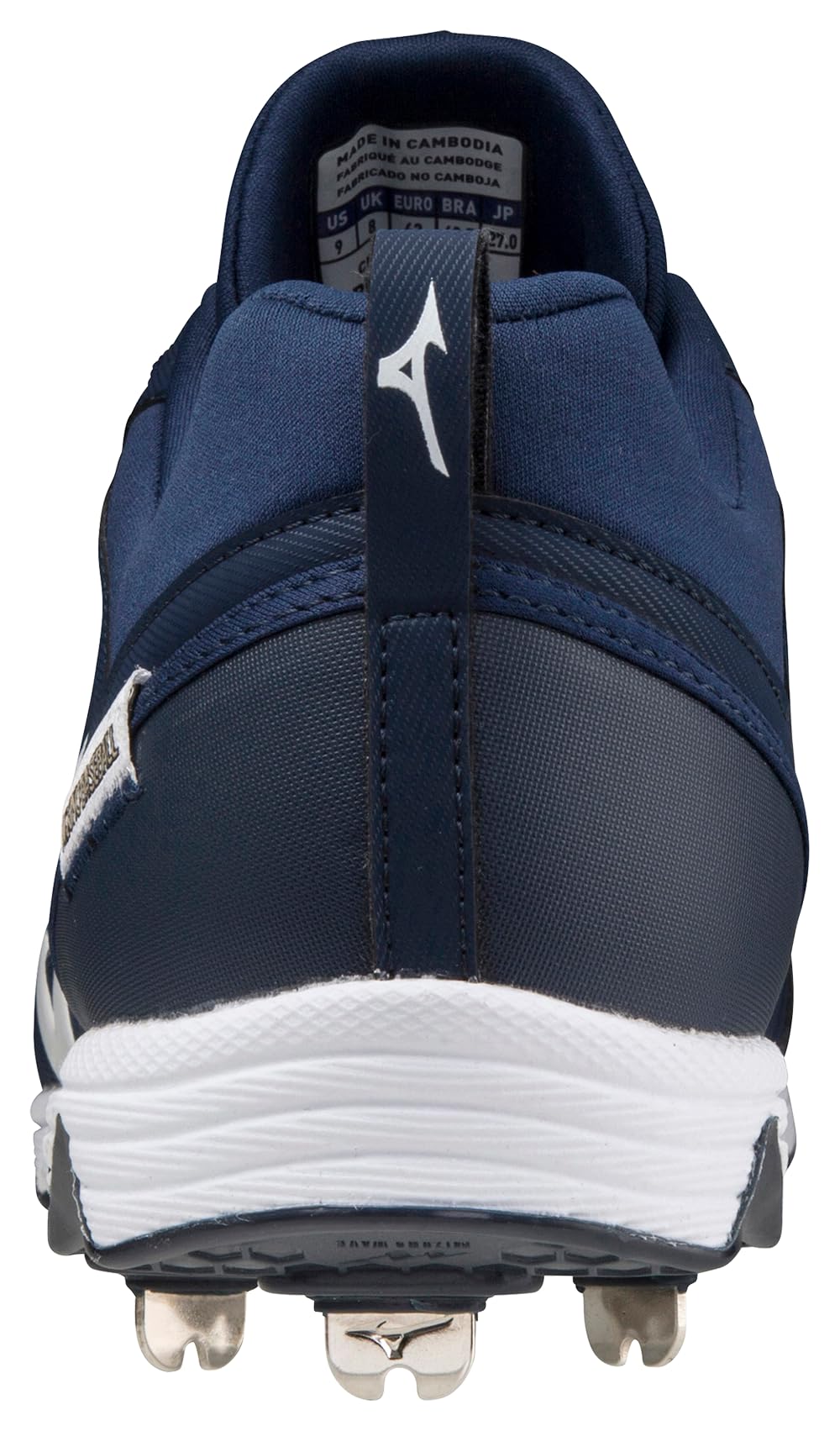 Mizuno 9-Spike Ambition 2 9-Spike - Tacchetta da Baseball in Metallo da Uomo 9 1/2 (0950) Uomo