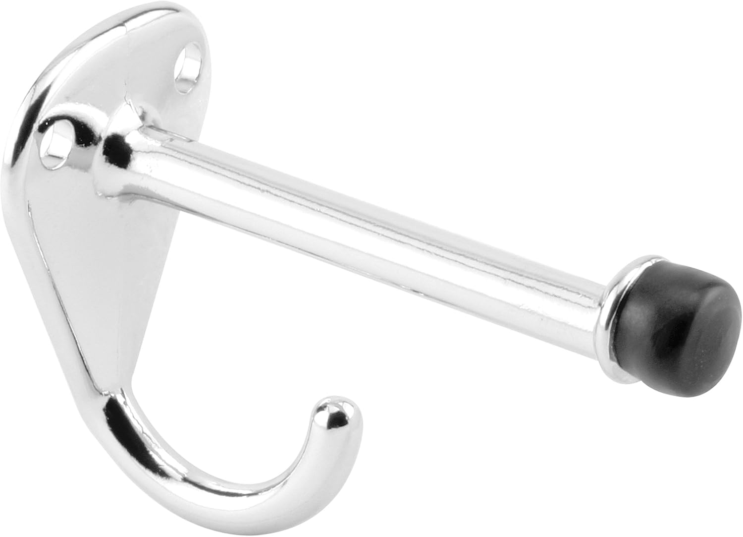 Prime-Line 656-6626-T Hook and Bumper, 3-1/8 In. Projection, Cast Zamak Construction, Chrome Plated Finish (Single Pack)