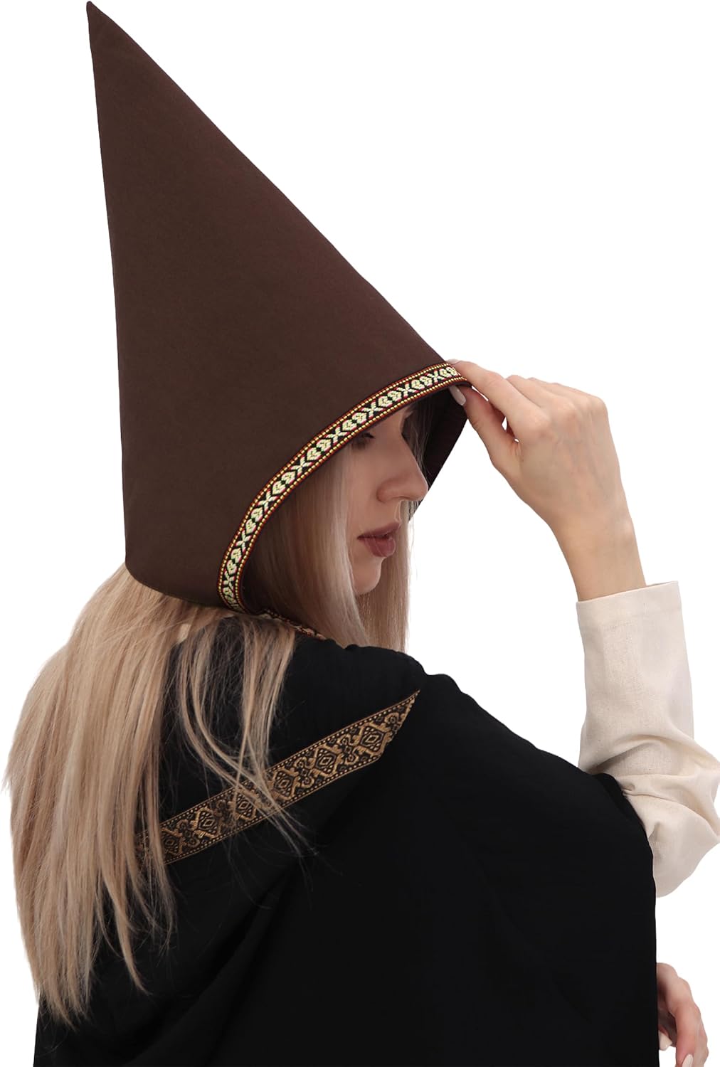 Adult Gnome Hat Witch Hats Warlocks Scarecrow Elf Cosplay Costume for Halloween Christmas - Image 3