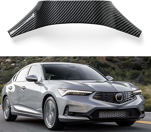 Miniatura 115 de Car Central Armrest Box Cover Decals for 2022 2023 2024 2025 Honda Civic 11th Gen Accessories ABS Carbon Fiber Interior Stickers