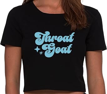 Knaughty Knickers Throat Goat Deepthroat Specialist Oral Sex Blow Job Deep Black Crop Top Adult Flirty Fun