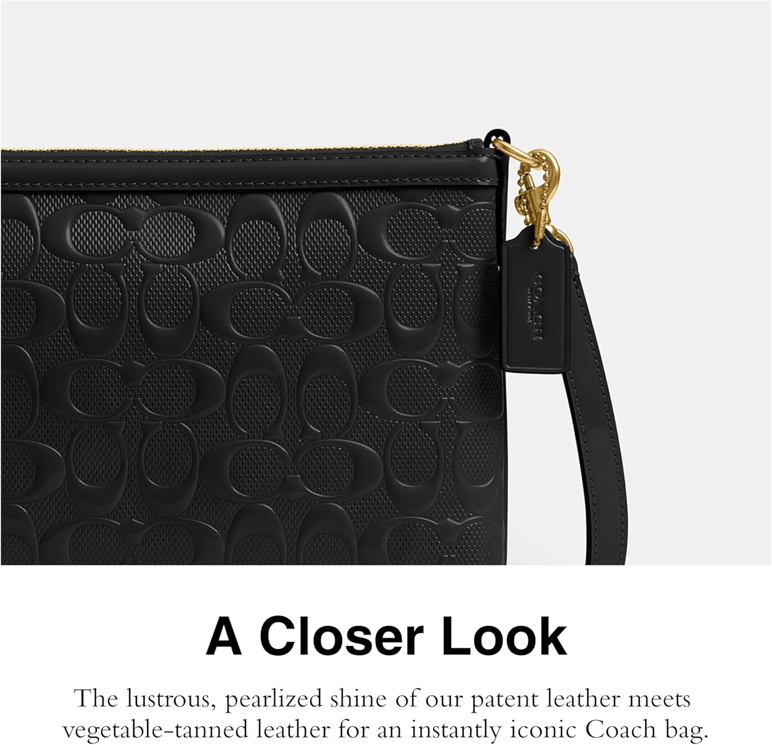 COACH womens Legacy Zip Top Crossbody in Signature Leather - Image 4