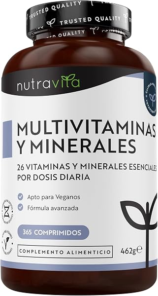 Nutravita Multivitaminas y Minerales 365 Comprimidos Veganos