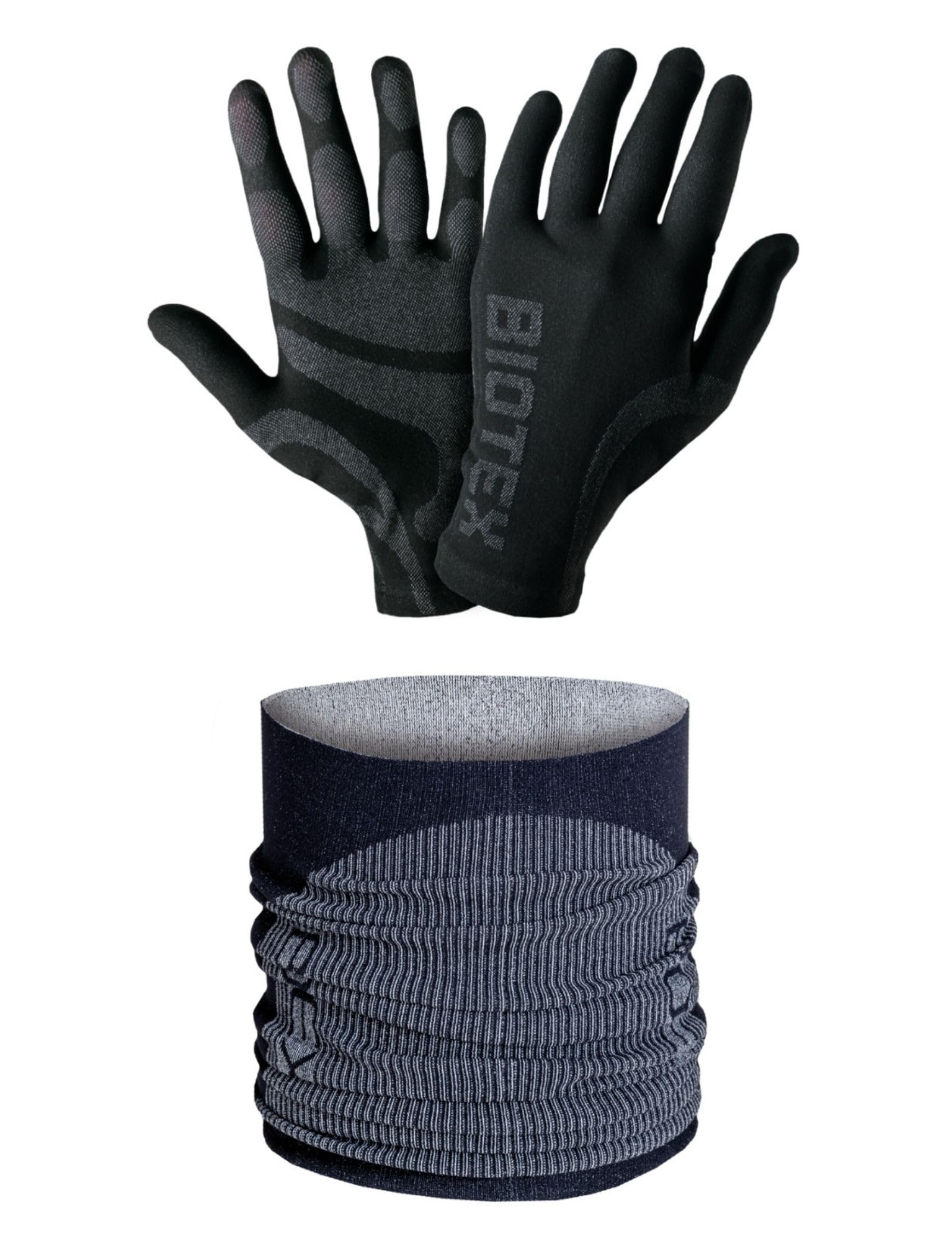 BIOTEX Scaldacollo Limitless e Sottoguanto Unisex Termico Traspirante, Protezione Freddo per Sci, Ciclismo, Running e Sport Outdoor