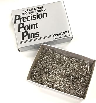 Prym Dritz Super Steel Dressmaker Pins - 1/2 Lb Box Size 17, 1-1/16"