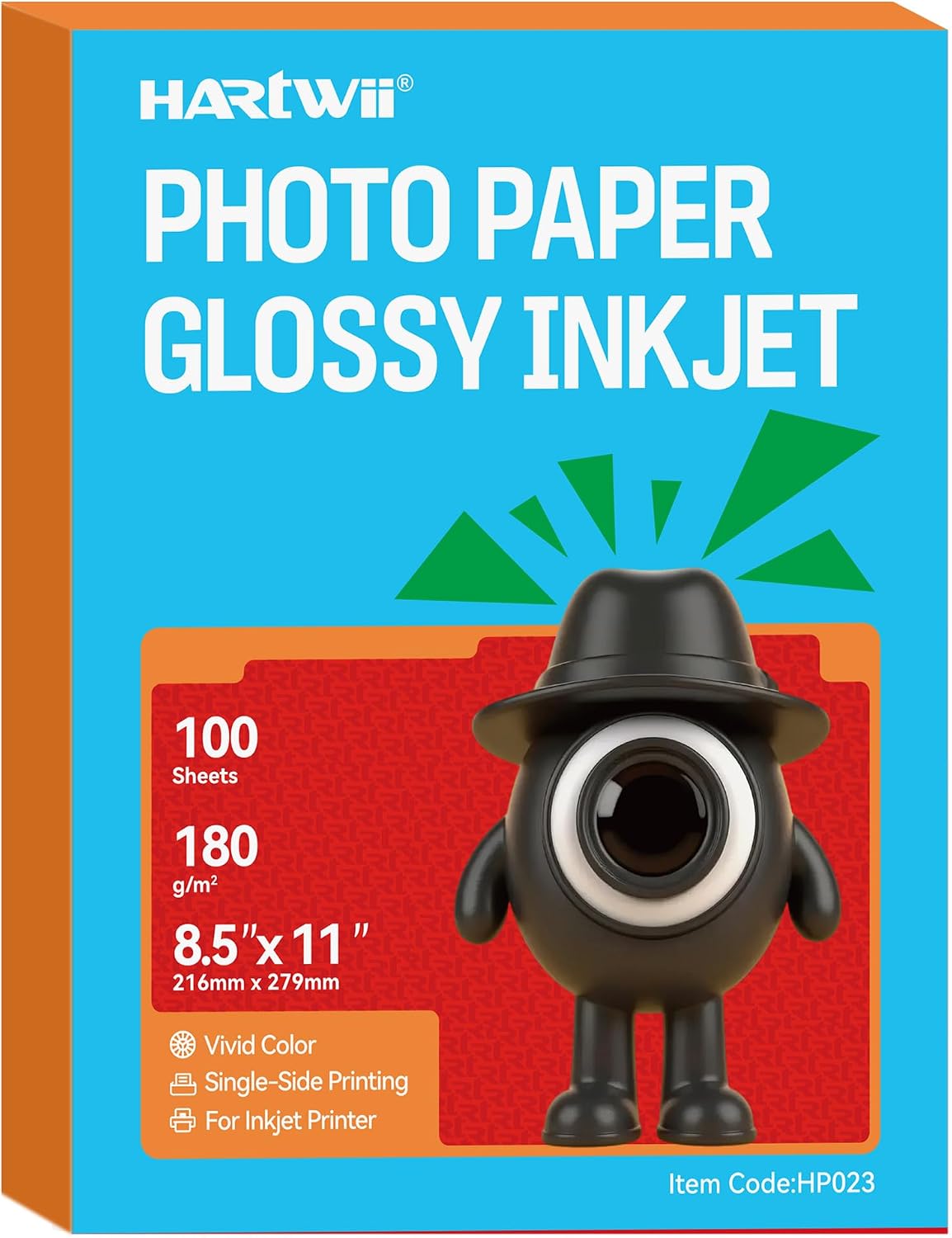 Inkjet Glossy Photo Paper 48lb 8.5x11 inches 100 Sheets