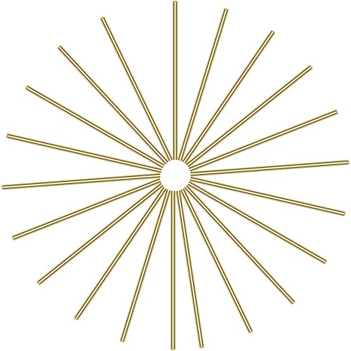 Miniatura 35 de 12 varillas redondas de latón de 0.157 pulgadas, barra de torno redonda sólida de latón macizo, 0.157 in de diámetro, 3.937 in de longitud