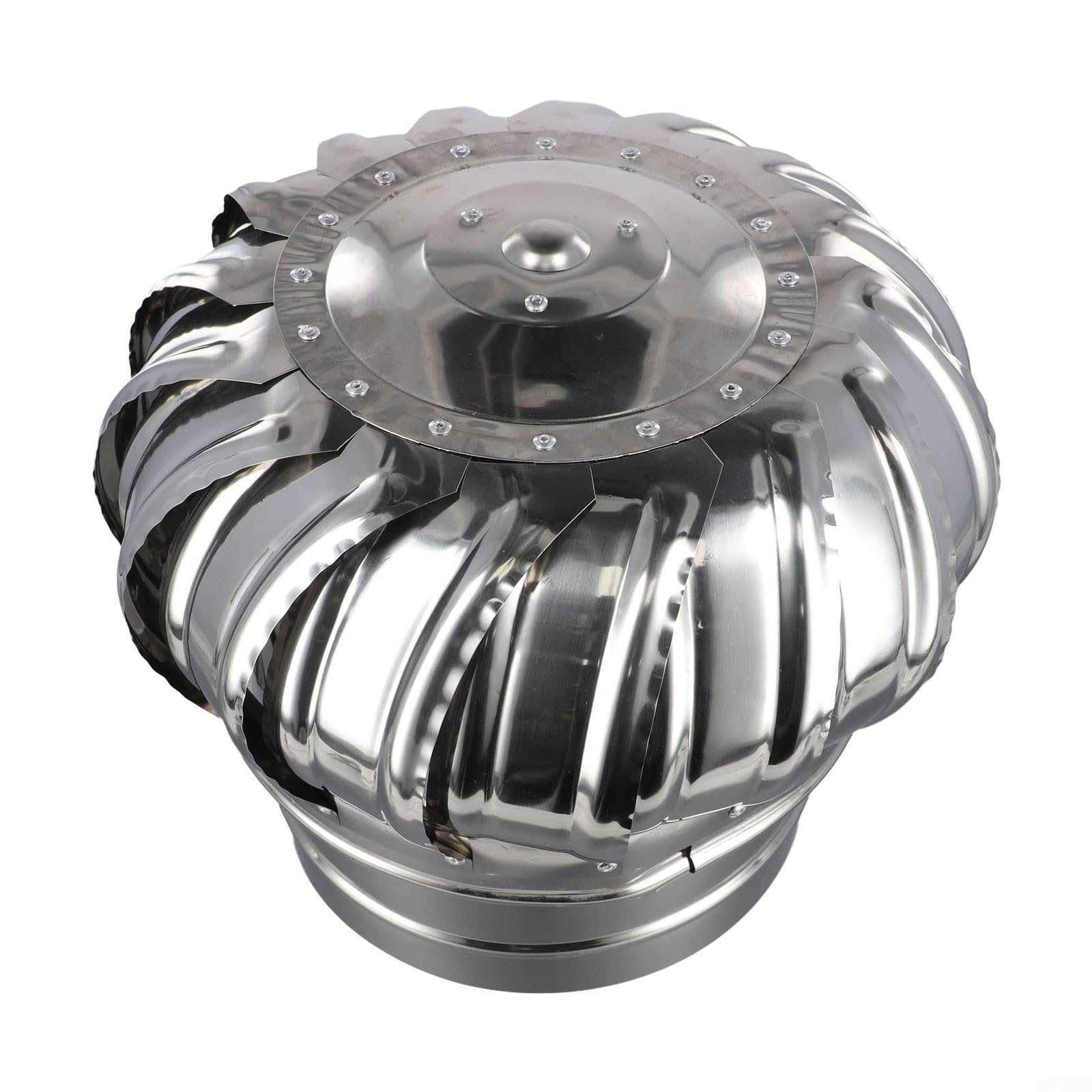 Yhenlovtt Cubierta superior de acero inoxidable, cubierta giratoria de chimenea, tapa de chimenea con capucha giratoria para una ventilación mejorada (Ø200 mm)
