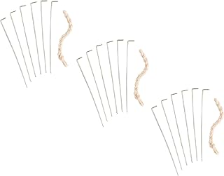HIC Kitchen Roasting Holiday Turkey Lacer Kit, Cotton Butcher’s Twine, Reusable Stainless Steel Pins, For Trussing Rolled Or Stuffed Poultry And Meat, Set of 3
