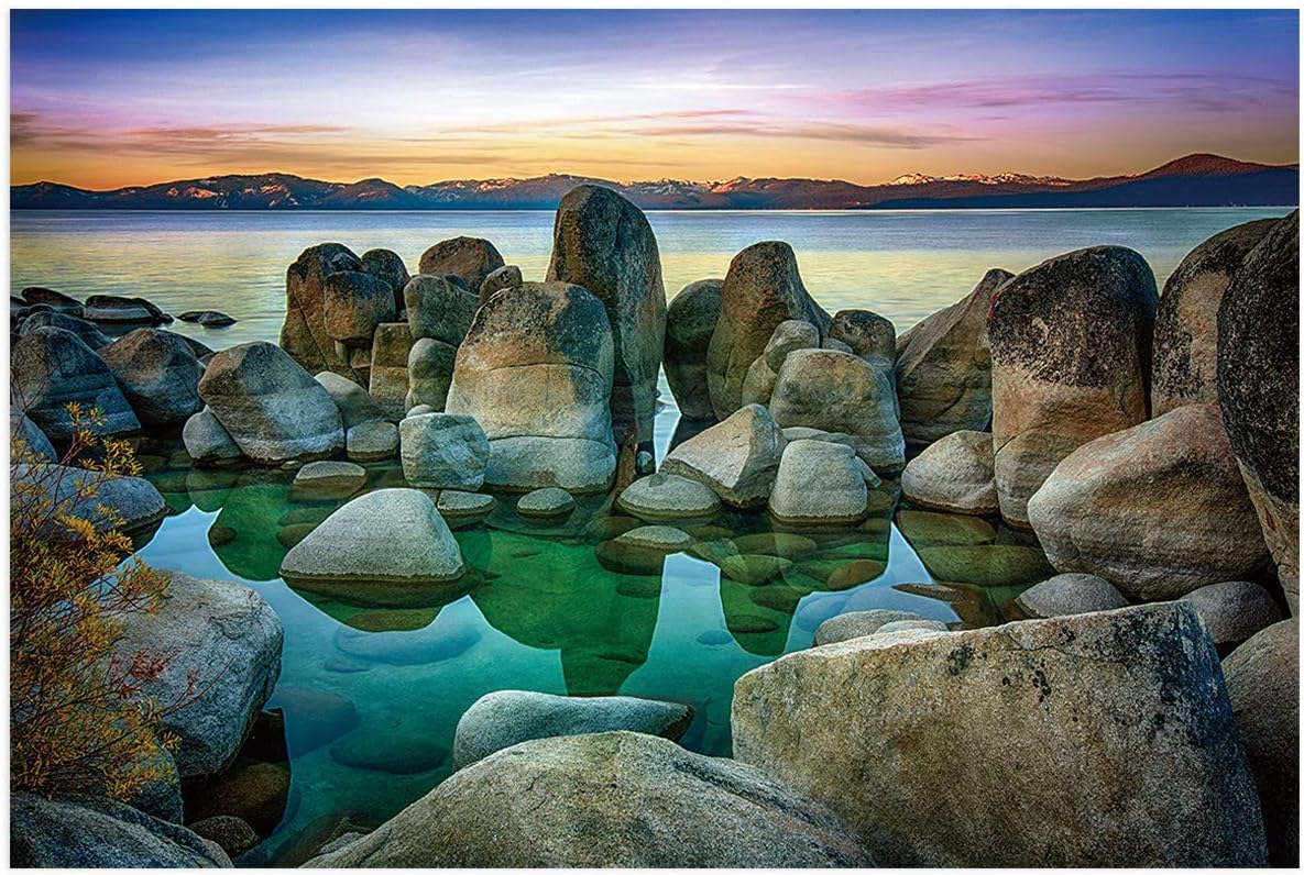 Fantasy Star Aquarium Background Seaside Reef Fish Tank Wallpaper Easy to Apply and Remove PVC Sticker Pictures Poster Background Decoration 12.4" x 24.4"