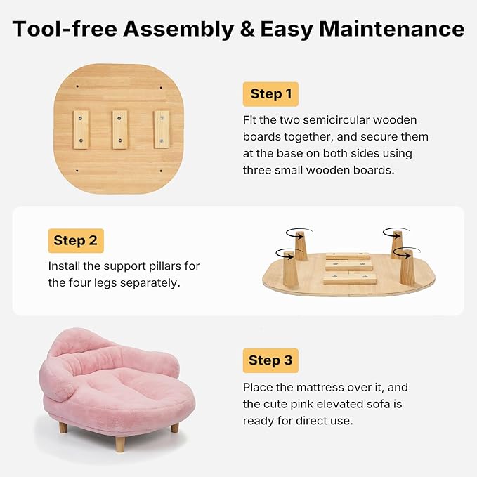 Cama Elevada para Perro Mediano 71cm Lavable Antiansiedad miniatura 7