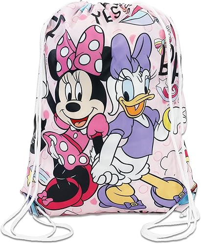 Miniatura 3 de Disney Minnie Mouse - Juego de manta de forro polar para niñas, paquete con manta de Minnie de 45 x 60 pulgadas, bolsa con cordón, calcomanías y más