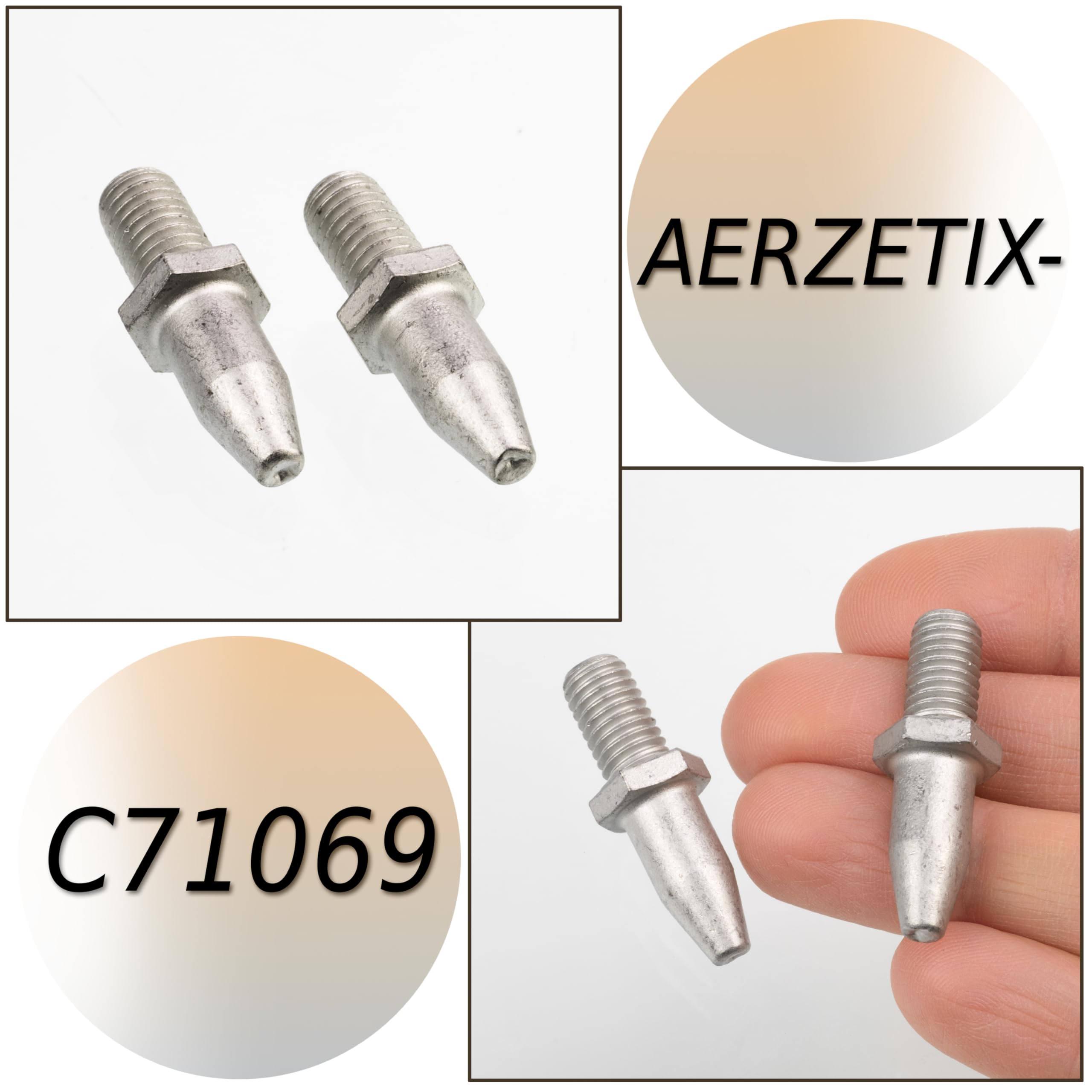 AERZETIX - C71069 - Satz von 2 Schrauben, Bremsscheibe M8x1.25 