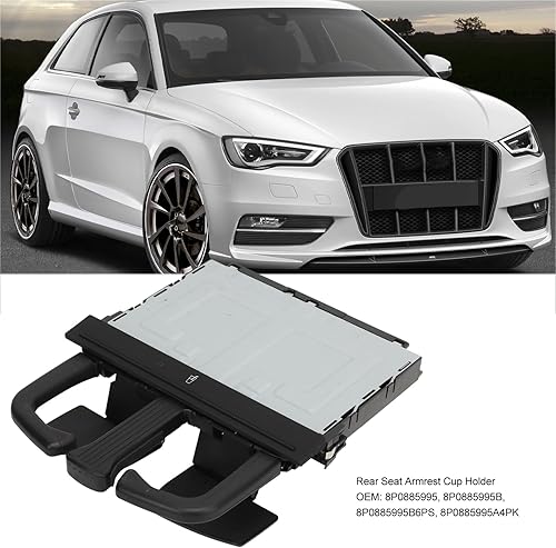 Miniatura 4 de Portavasos trasero, reposabrazos de asiento trasero, portavasos estirable para bebidas