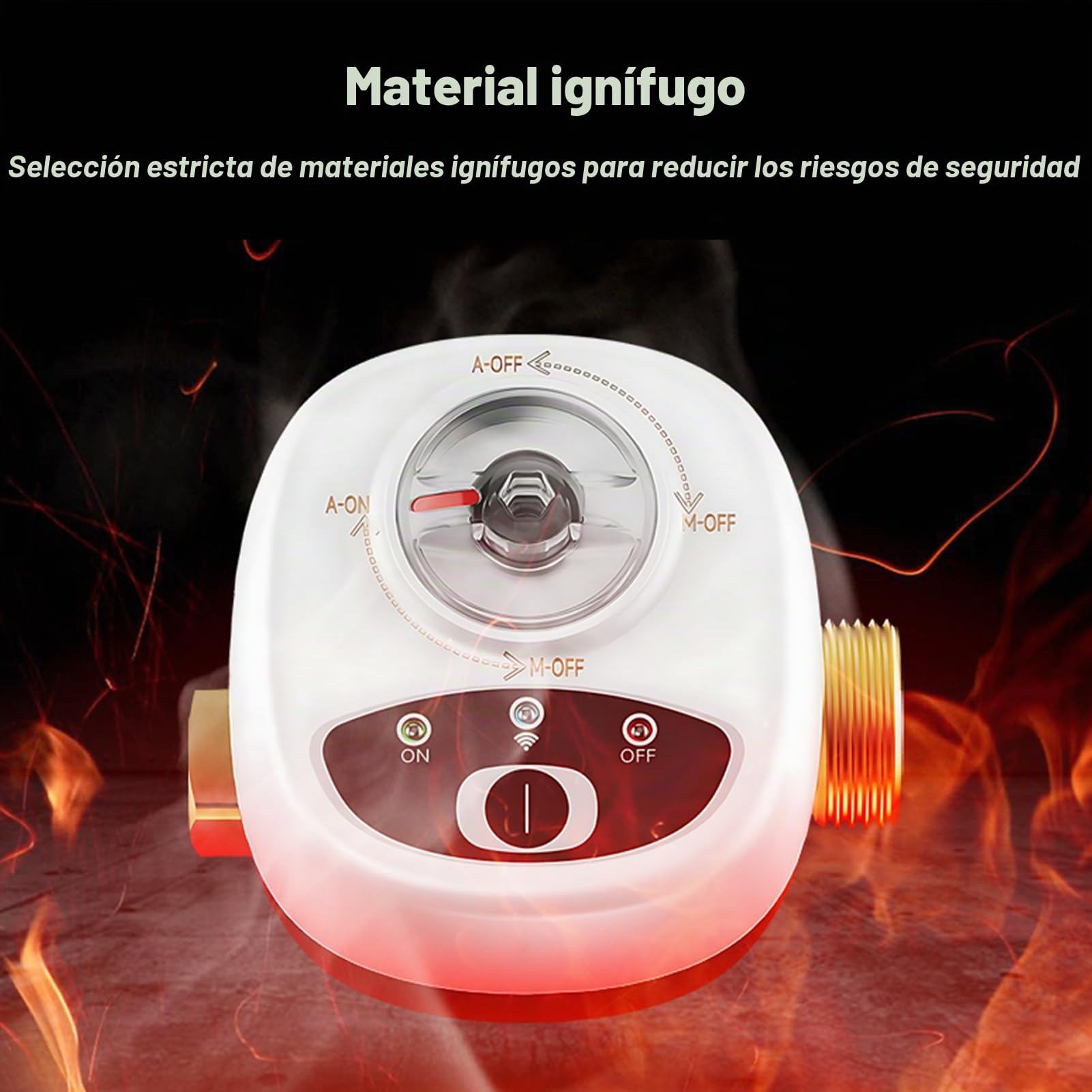 Válvula de agua WiFi impermeable IP65 con control de voz automático por aplicación programada - Válvula de agua inteligente DN20