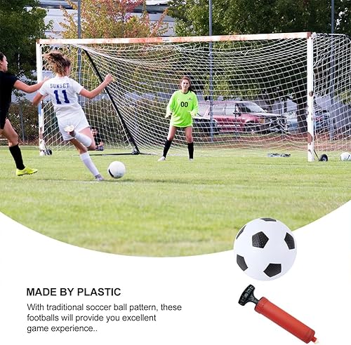 Miniatura 5 de NUOBESTY Pelotas de fútbol inflables, pelotas de fútbol pequeñas, juguetes de pelota de fútbol para niños con bombas para niños, patio de juegos