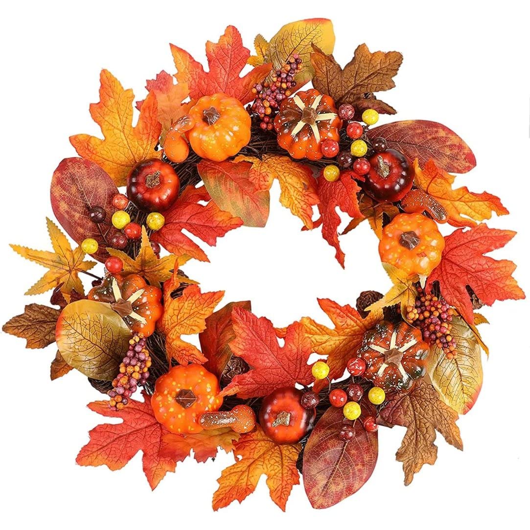 Couronne d'automne décorative pour sublimer votre maison de Halloween à Noël