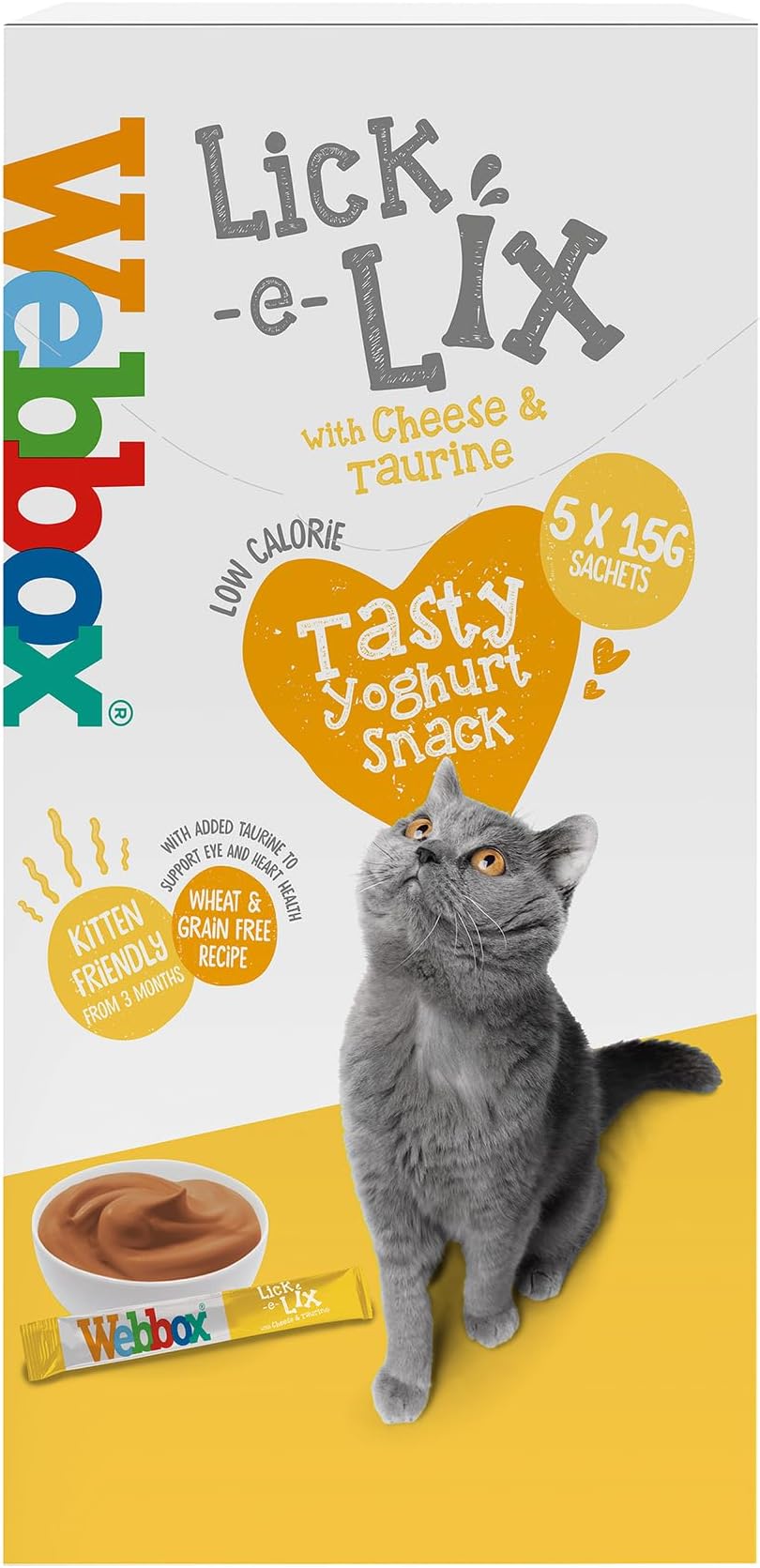 Lick-E-Lix Yoghurt With Cheese & Taurine, 5 x 15g