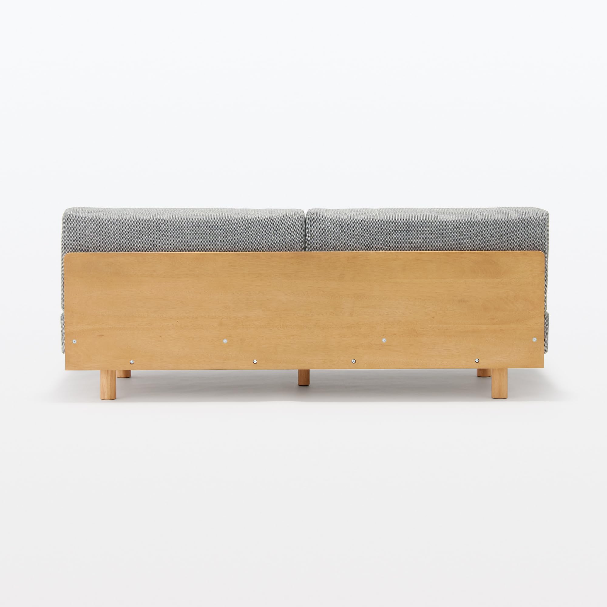 Amazon｜無印良品 ゆったり座れるアームレスソファ グレー 幅179×奥行