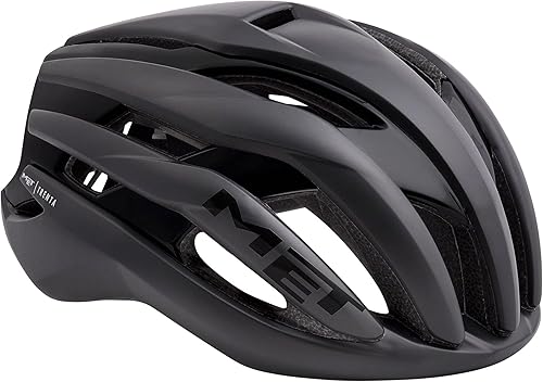 MET - Casco ligero Trenta MIPS  Ciclismo de carretera  Hombres y Mujeres  3 tamaños  Negro mate, azul metálico, blanco brillante