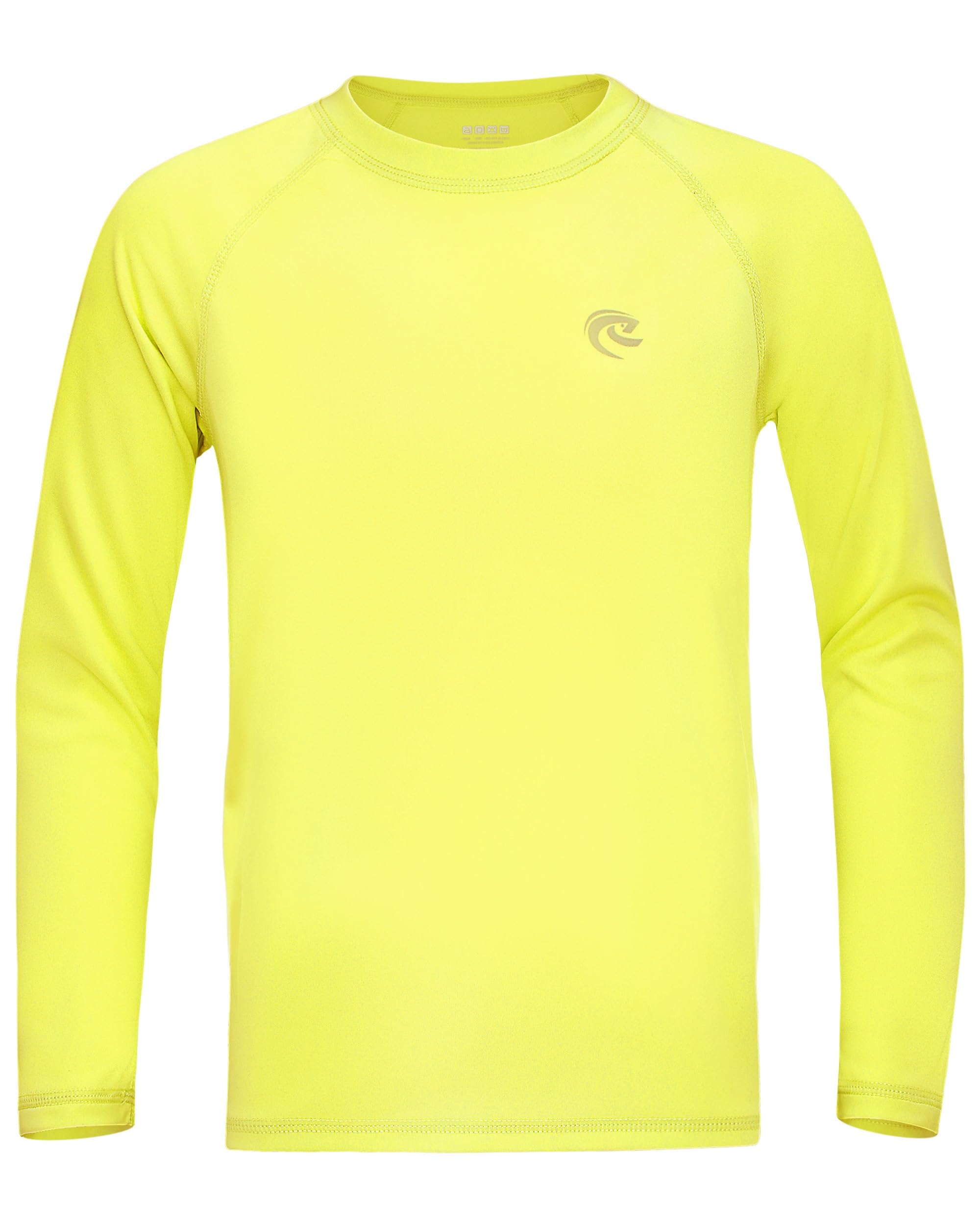 Roadbox Boys UPF 50+ Swim Shirt Long Sleeve, UV Sun Protection SPF Rash Guard, Youth Kids Water Shirts for Beach Surf