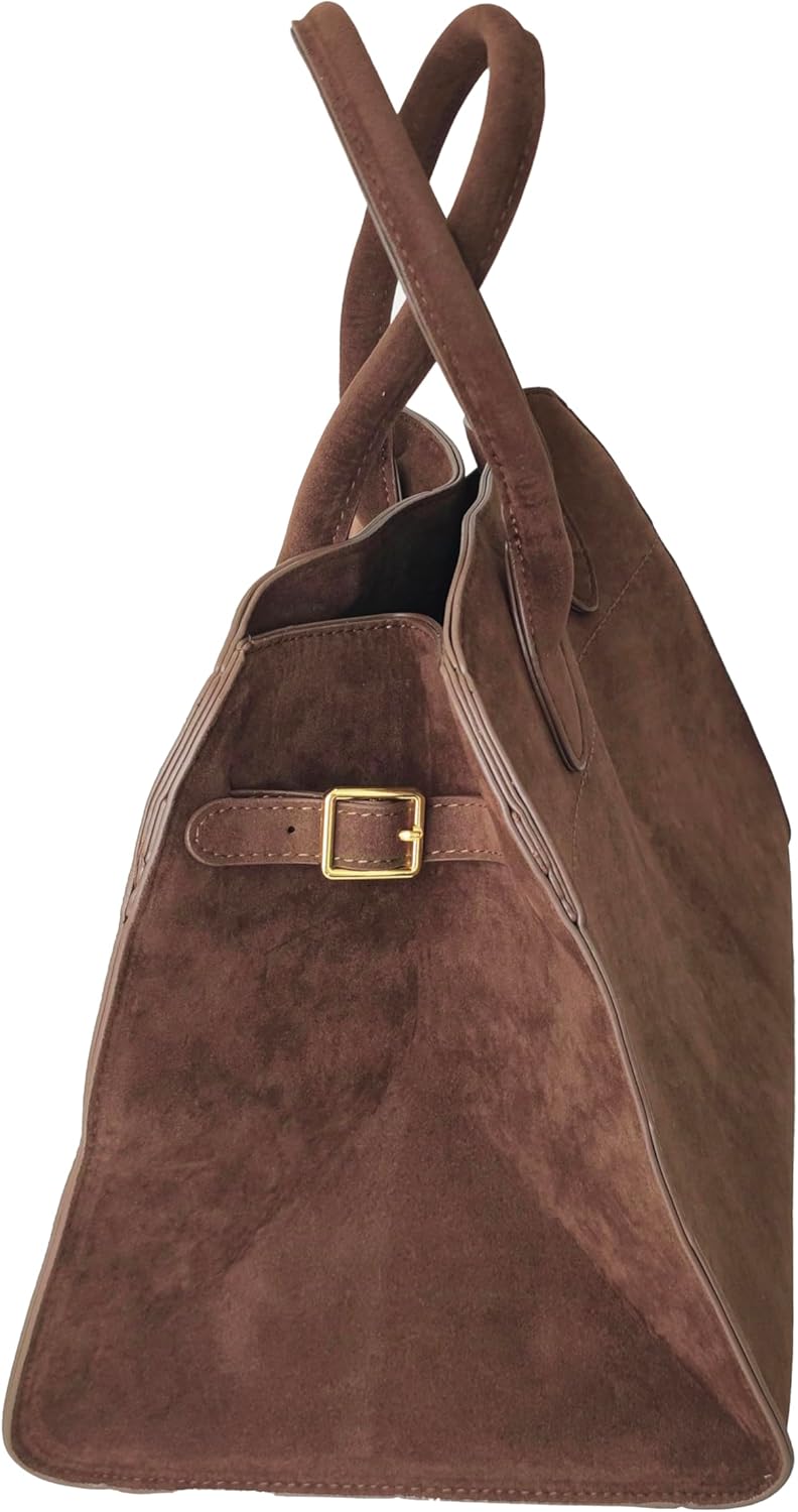 Suede Large Tote Bag for Women Leather Bag Retro Purses Crossbody Bag Trendy Handbag Work Bag 2024 - Image 5