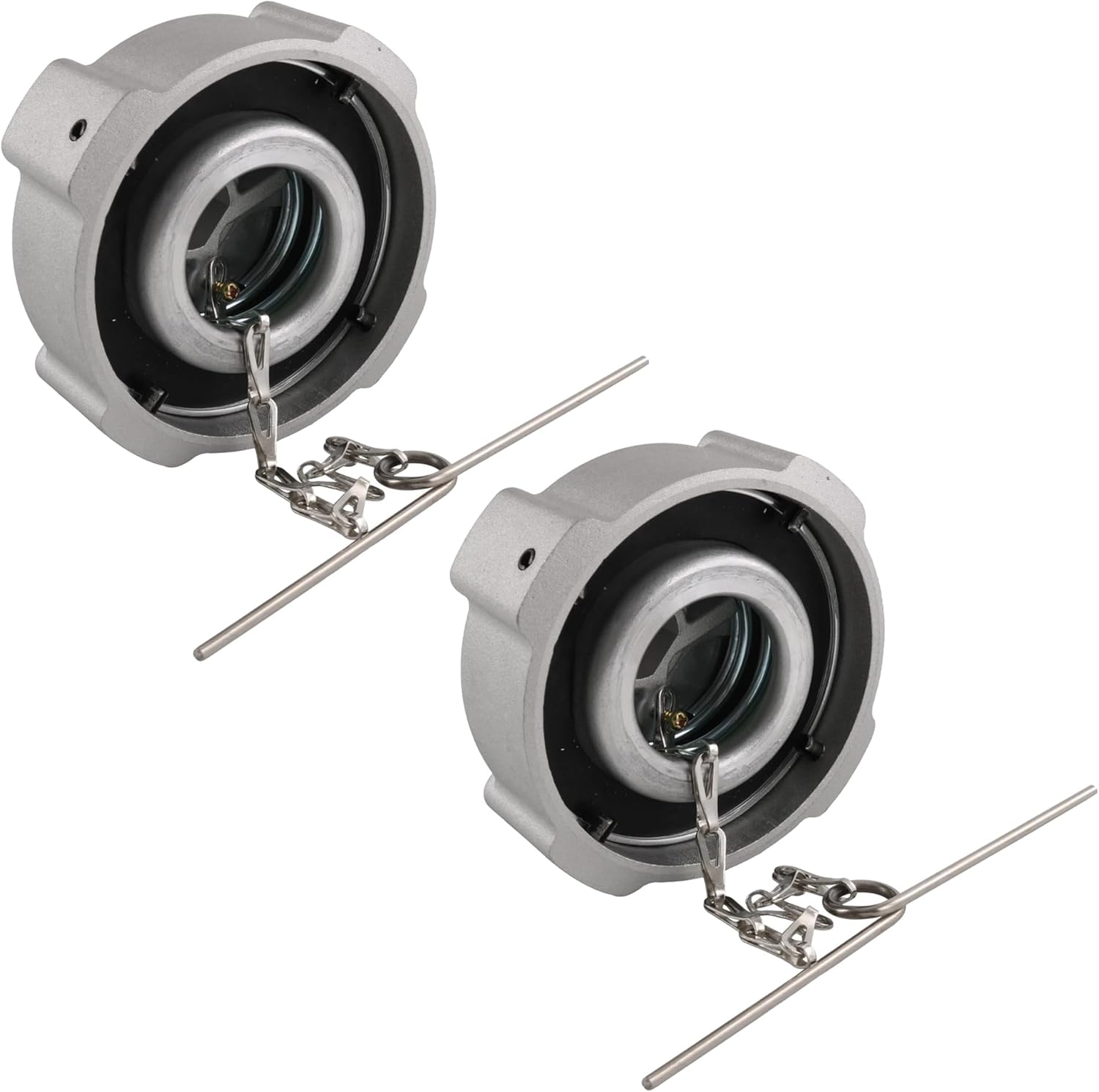 2 Pack 03-37017-002 Truck Fuel Tank Gas Cap 3 In 1/4 Turn Fit For 1996-2022 Freightliner Century 112, Cascadia 125, Columbia 112 120. Replaces# 03-37017-000, 572.1018, 600149, 03-37017-002