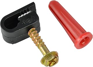 Gardner Bender PEC-31525WA Cable Clamp Coaxial Cable Clamp, Secures RG-59 & RG-6 Coaxial, 1/4", Black