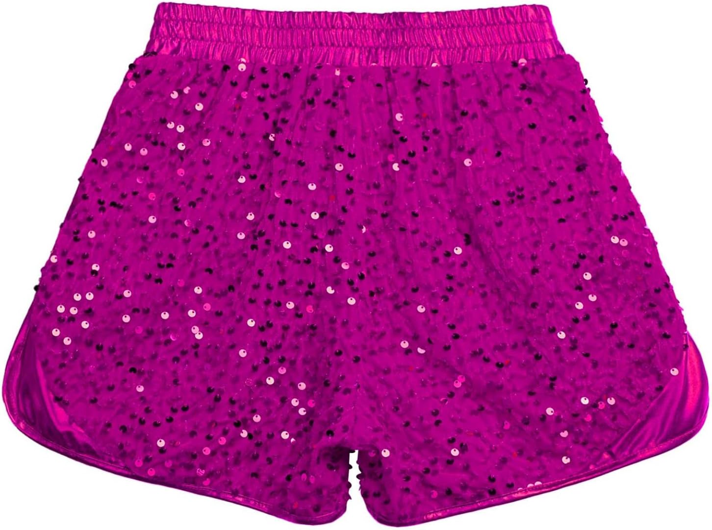 Yhong Kids Girls Sparkling Shiny Dance Shorts Jazz Hip-hop Dance Shorts Stage Performance Dance Costume