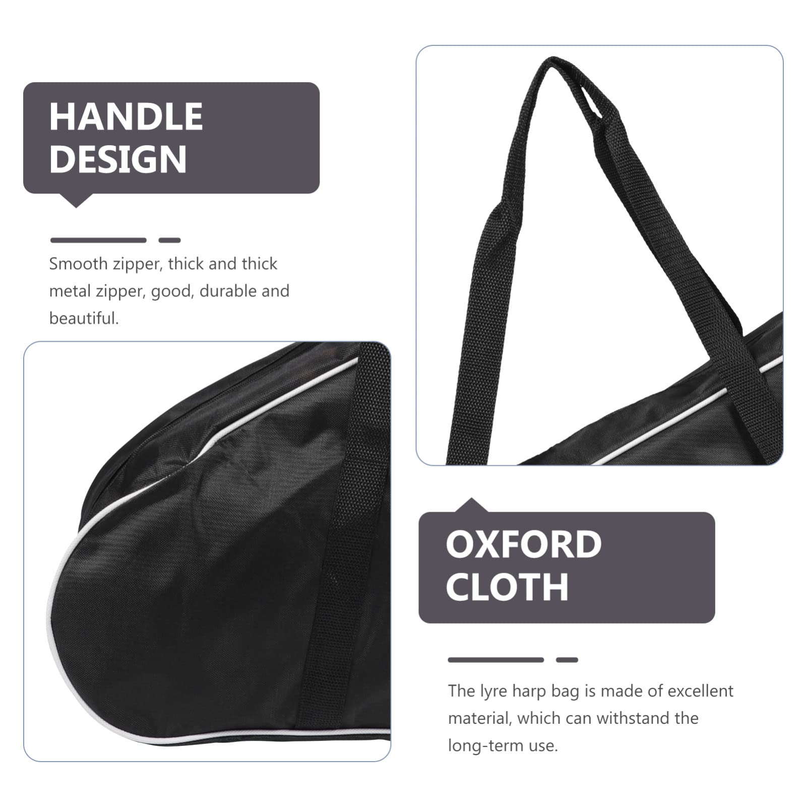 Universal Thicken Padded Lyre Harp Storage Bag - EVA Case for 19 String Harps - Image 5