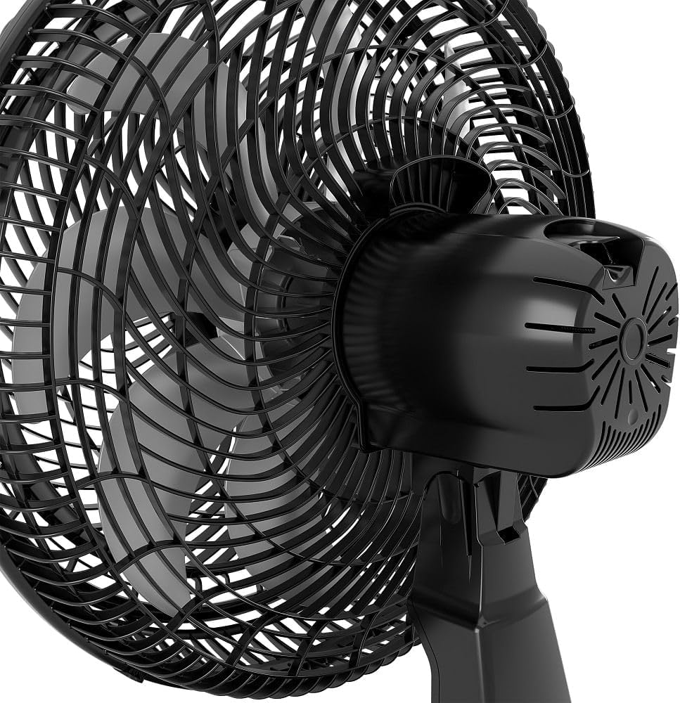 Close-up of the Philco PVT491 fan blades and removable grille