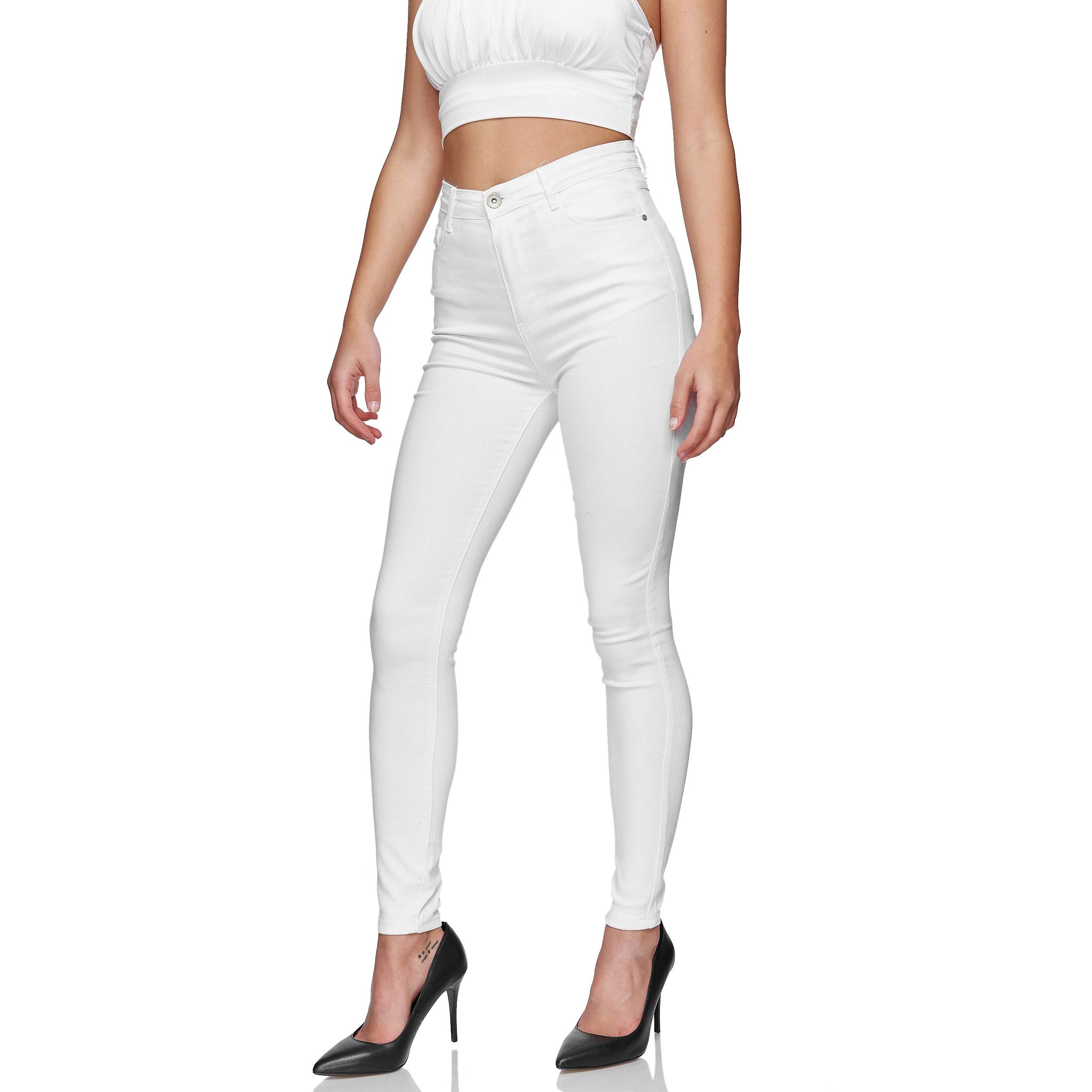 Glamexx24 Damen Jeans High Waist Skinny Female Stretch Hose Slim Fit Jeans für Frühling, Sommer, Herbst, Winter, Jede Jahreszeit