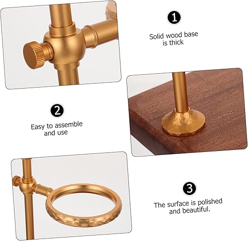 Miniatura 3 de ARTIBETTER Soporte de café con soporte para filtro de café, cafetera de vertido lento, máquina de café manual, cafetera, cafetera, para el hogar,